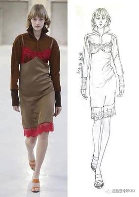 服裝設計秀場臨摹之效果圖線稿100張!