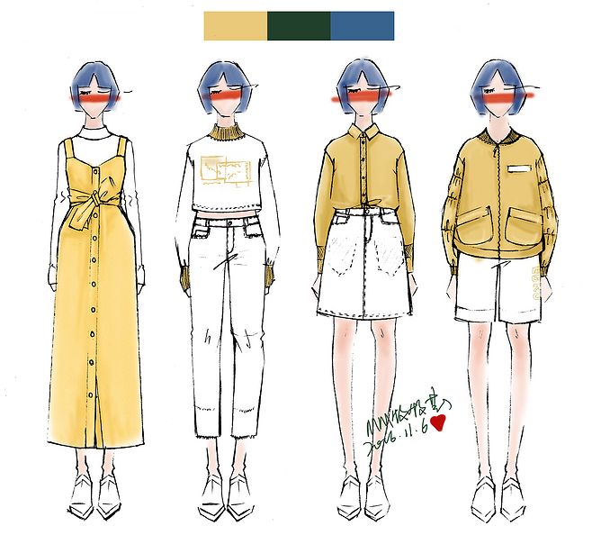 插畫。時裝插畫,手繪,時裝,服裝設計,繪畫,歐美, 繪